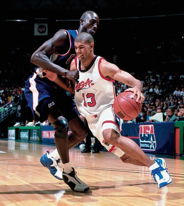 nike flightposite on feet