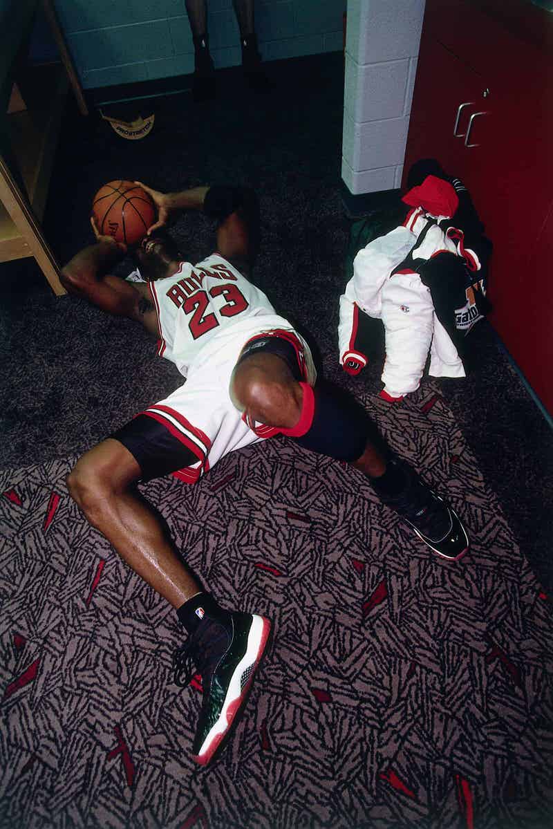 Kicks On Court Classic // Michael Jordan in the "Playoff" Air 11 Nice