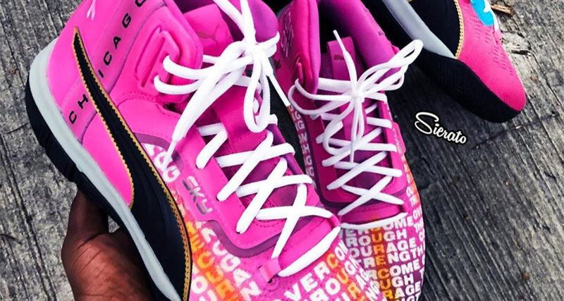 puma breast cancer shoes
