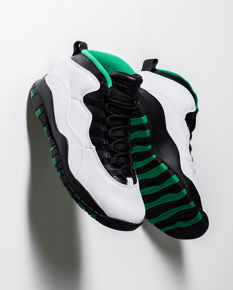 jordan retro 10 green black