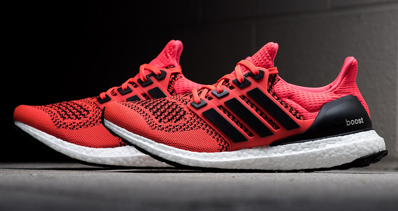red adidas boost