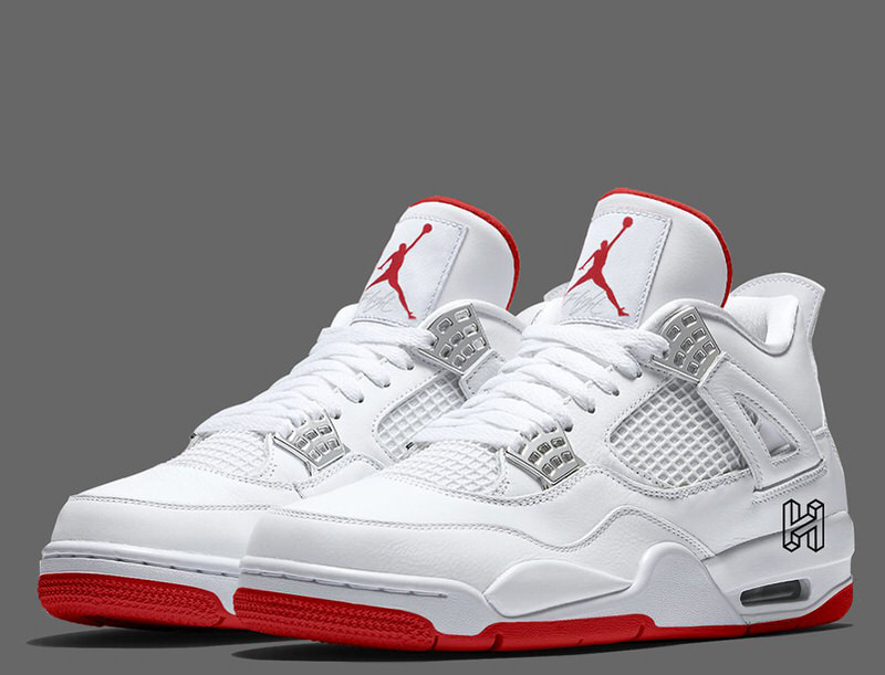 jordan 4s red white and blue