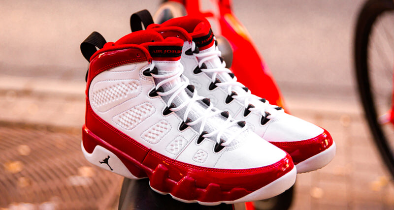 jordan 9 red gym