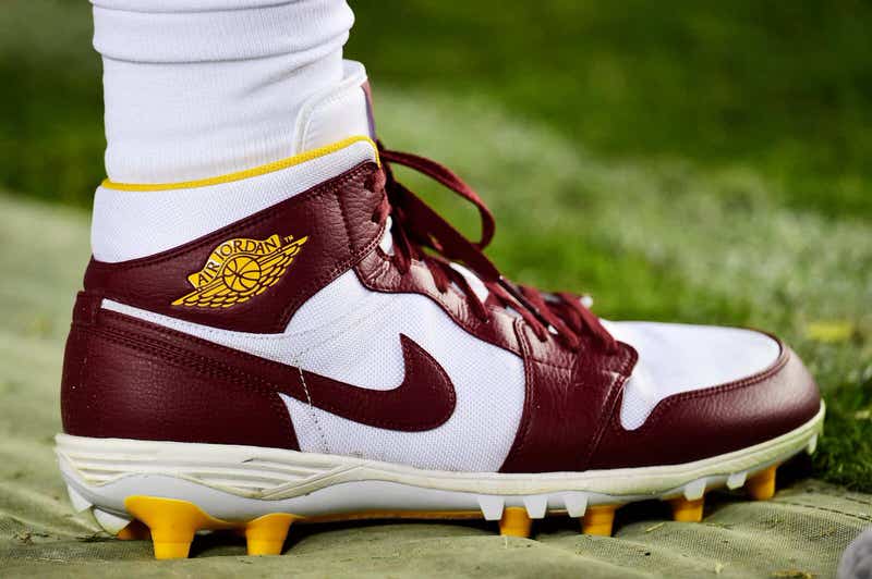 maroon and gold cleats