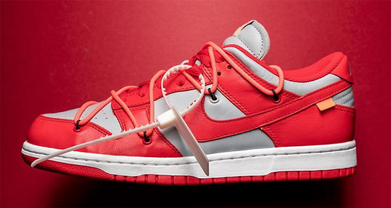 Off White x Nike Dunk Low UNLV Release 