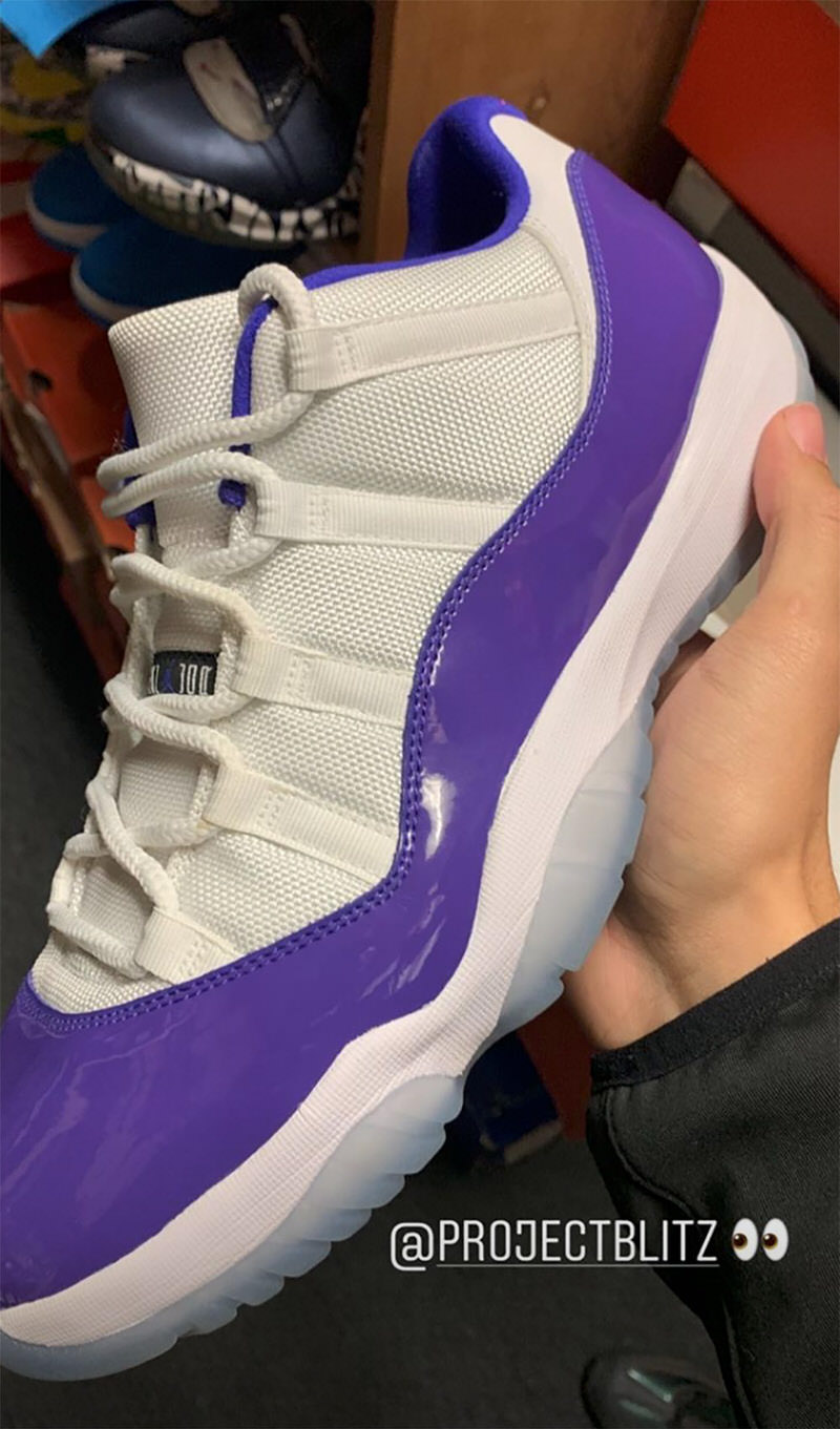 purple jordan 11s