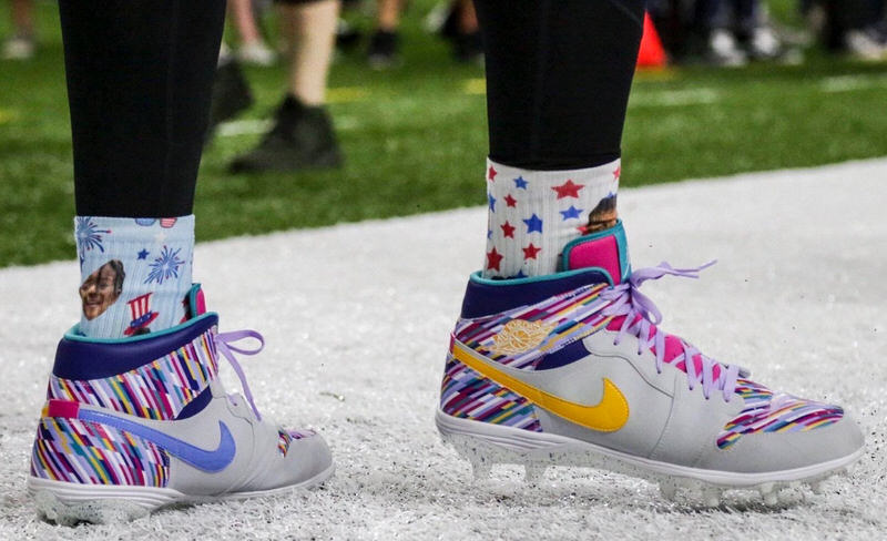 Cameron Jordan Debuts Air Jordan 1 Cleat