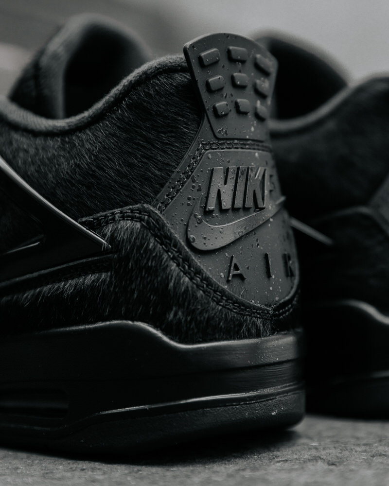 Air Jordan 4 WMNS Black Cat Pony Hair