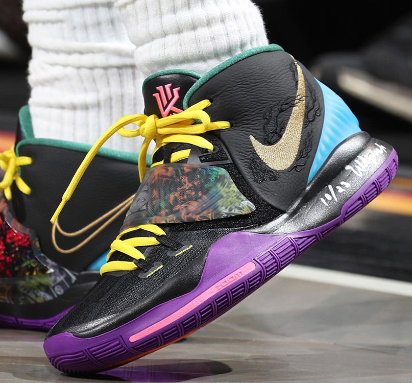 kyrie irving shoes on feet