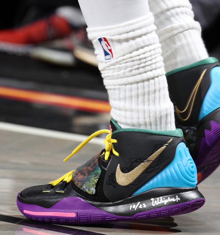 kyrie irving shoes on feet