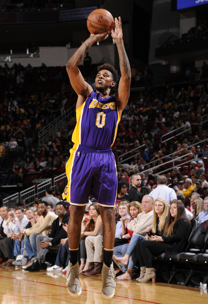 Swaggy p best sale yeezys on court