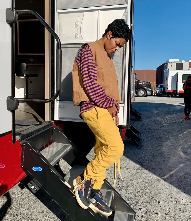 B/R Kicks - Another look at Travis Scott wearing an