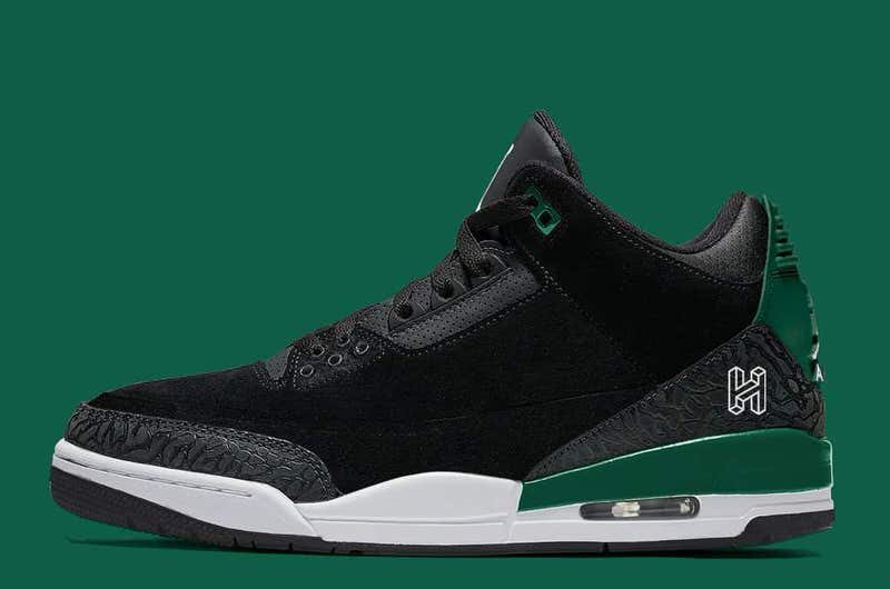 green and white jordan 3