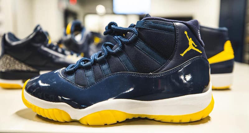 michigan jordan 11 cleats