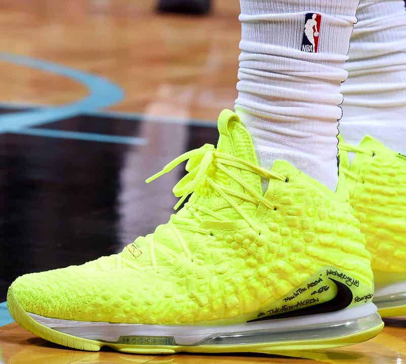 neon lebron 17