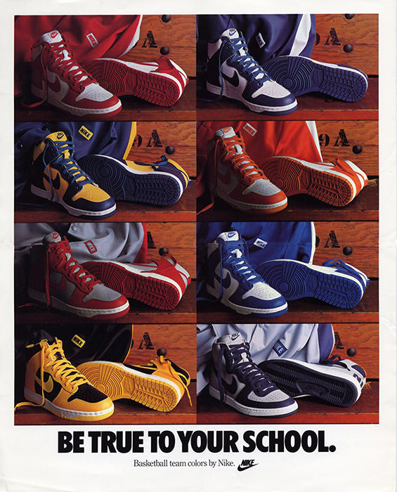 Nike Be True Magazine ad (1986)