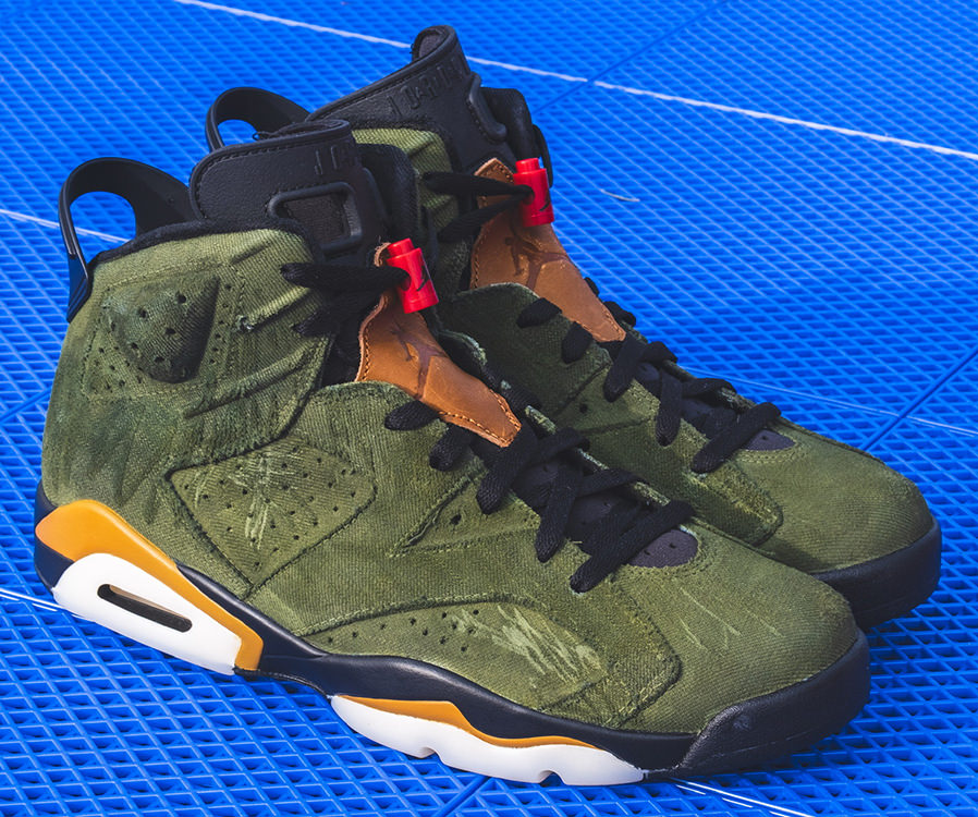 Custom Air Jordan 6 "Denim" Gets an Olive Upper | Nice Kicks