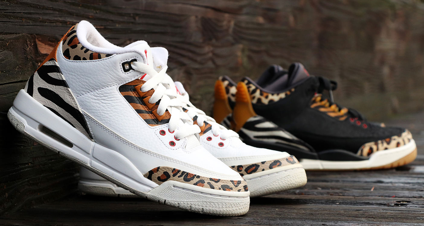 animal instinct jordan 3 on feet