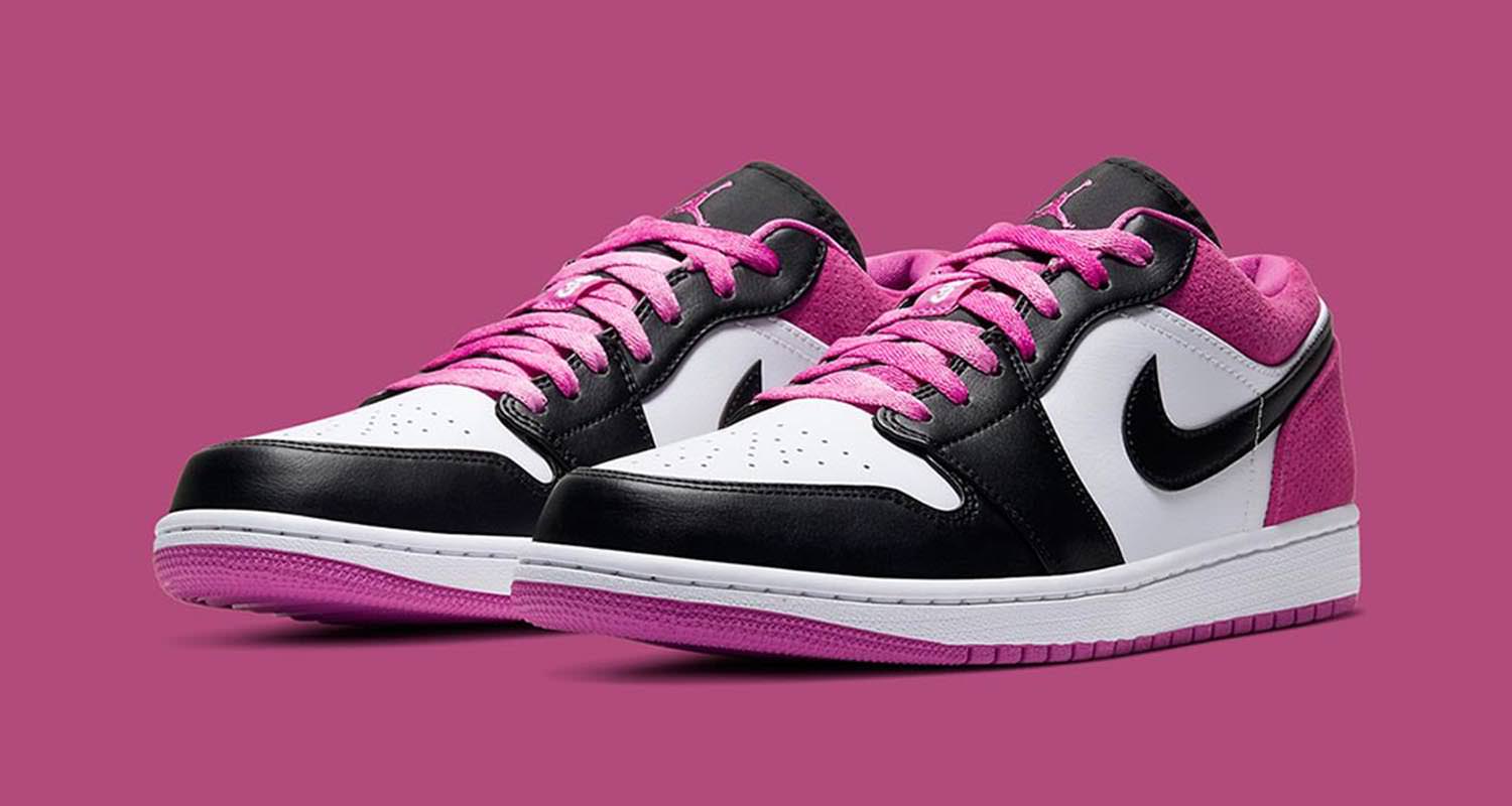 low top pink jordans