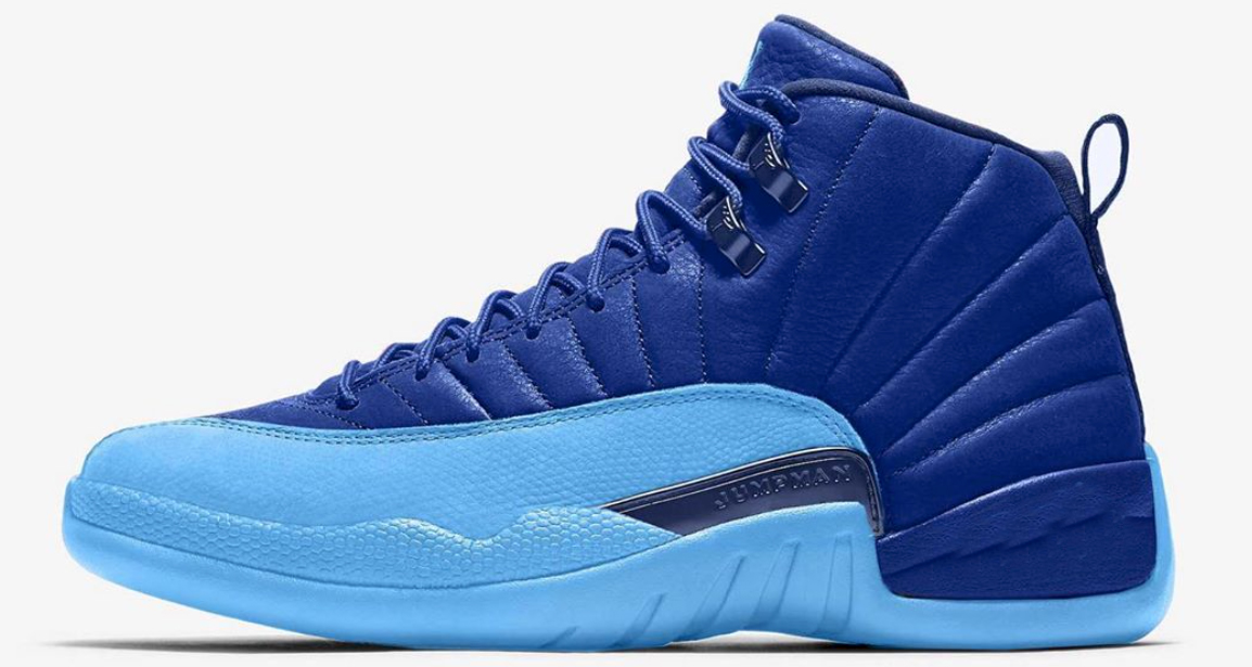 aj 12 stone blue