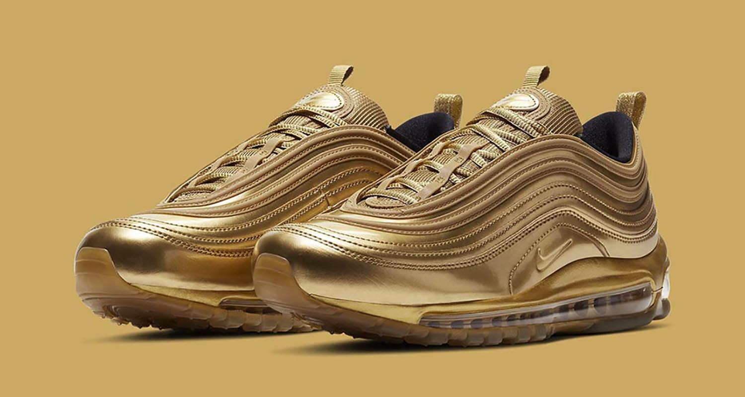 nike air max 97 gold metal