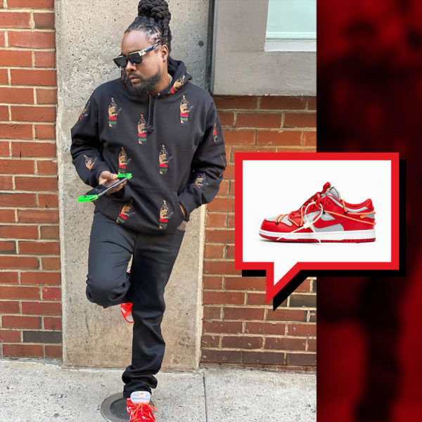 Celebrities wearing off white nike sale