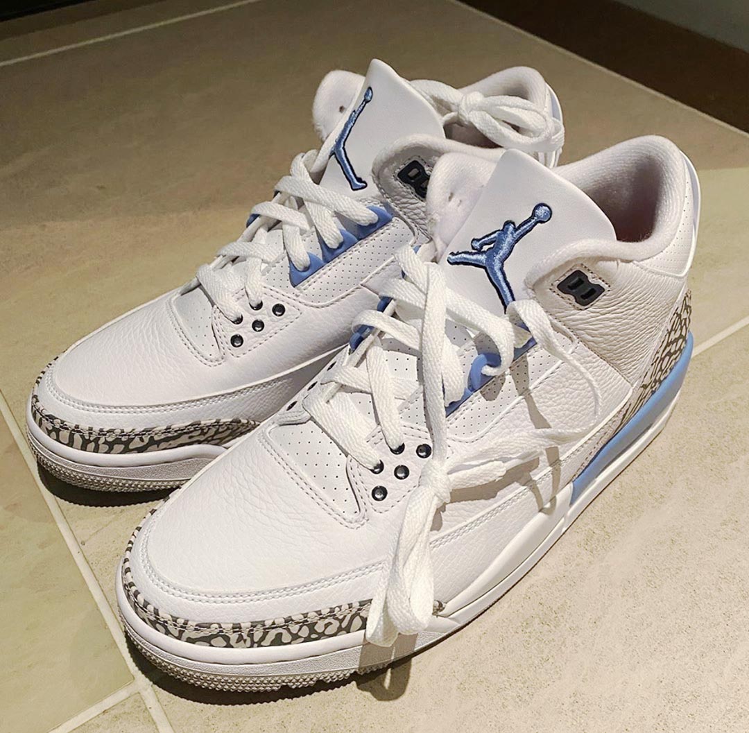 jordan 3 retro unc 2020