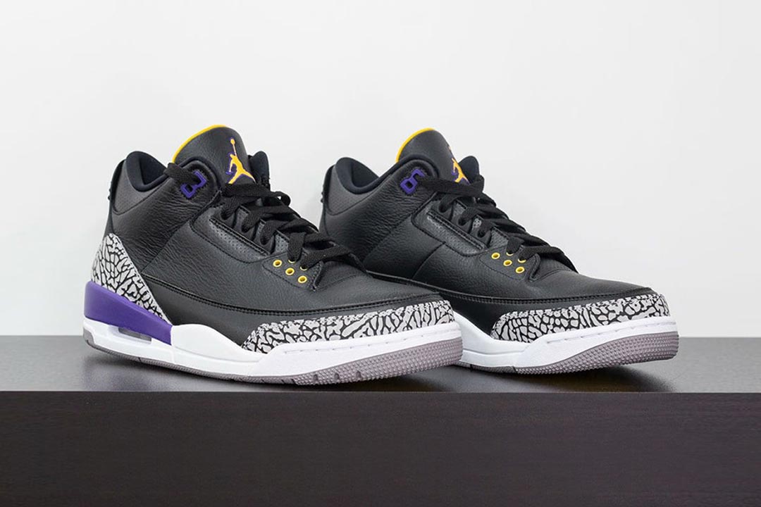 purple jordan 3s