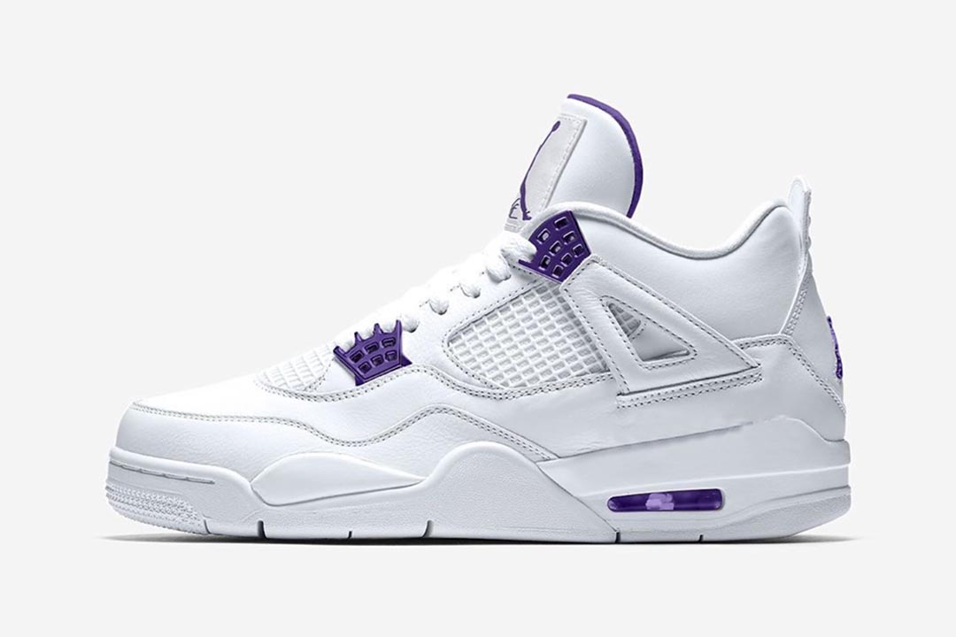 jordan shoes purple and white