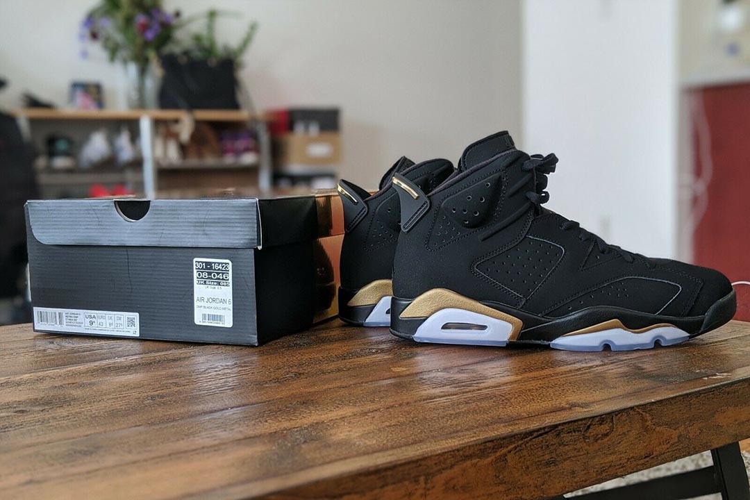 Nike Air Jordan 6 Retro Dmp Black Gold Up To 76 Off In Stock