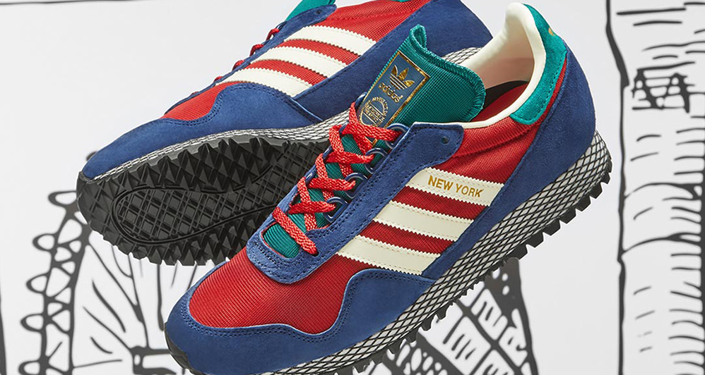 adidas new york trainers blue