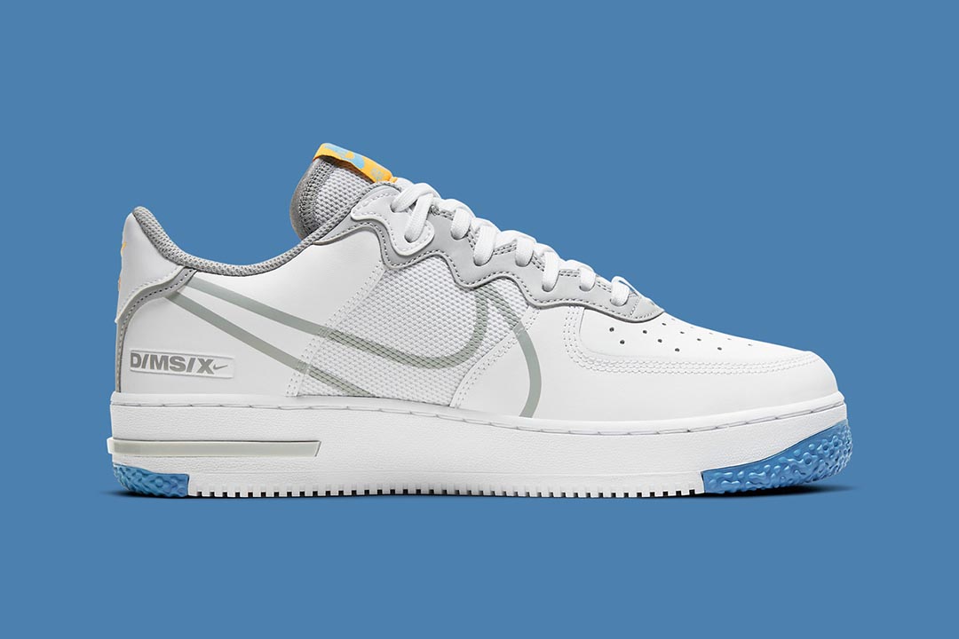 Nike Air Force 1 React Releases in Grey and Gold Nice Kicks