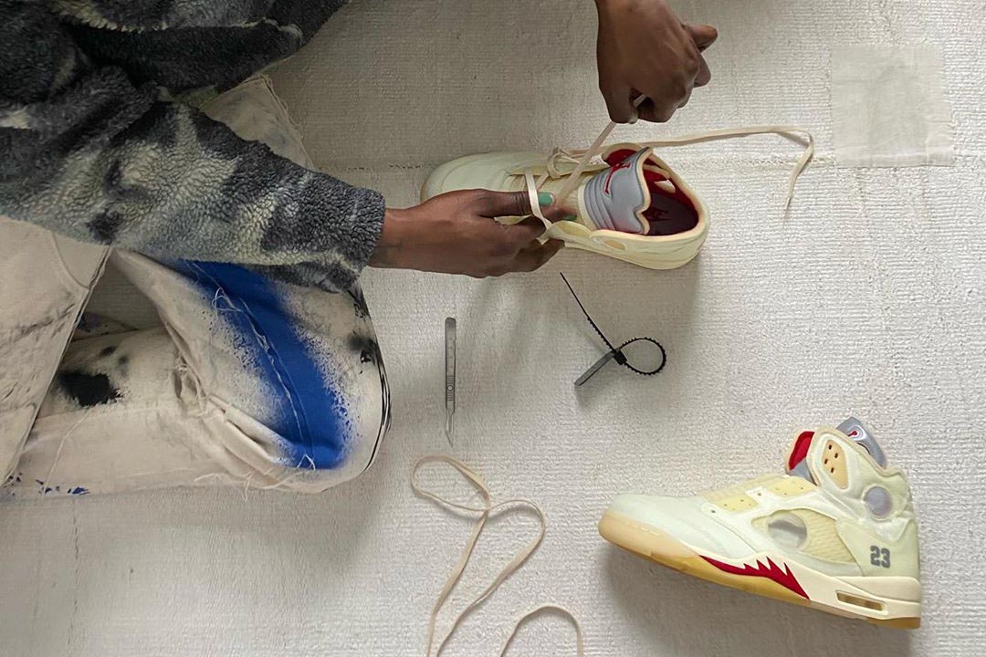 Off-White™ Reveals New Air Jordan 5 Collab - The Rabbit Society