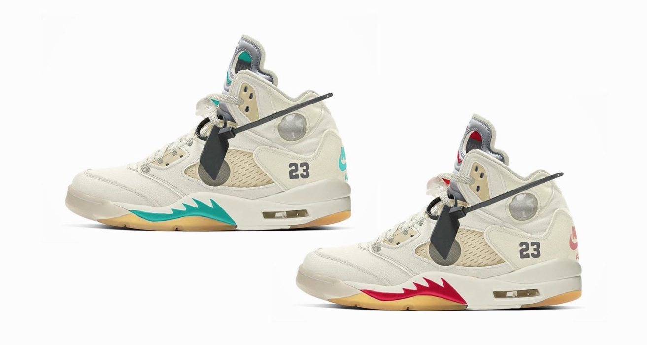 air jordan 5 off white uk