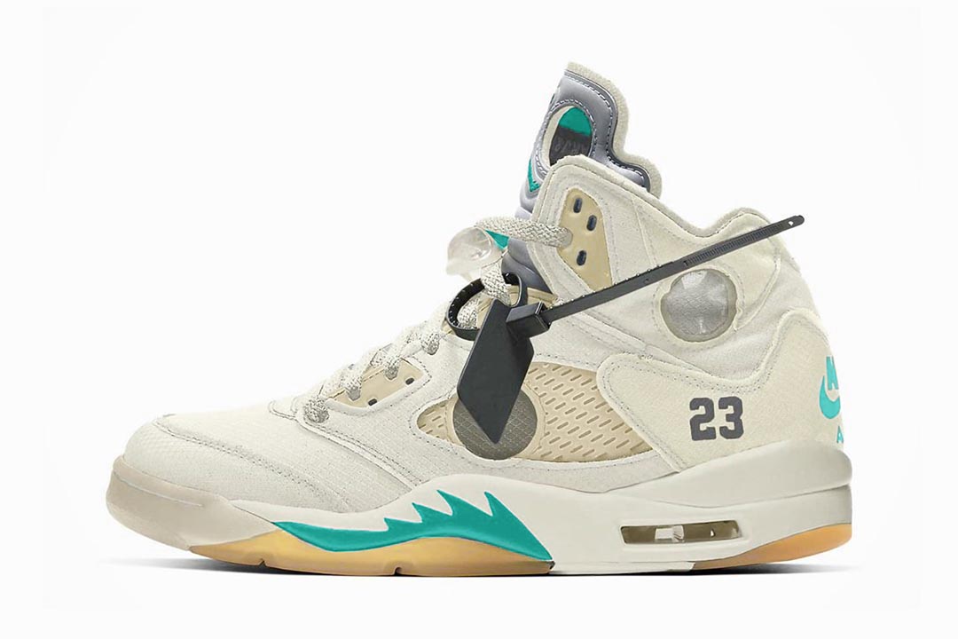 white teal and orange jordans