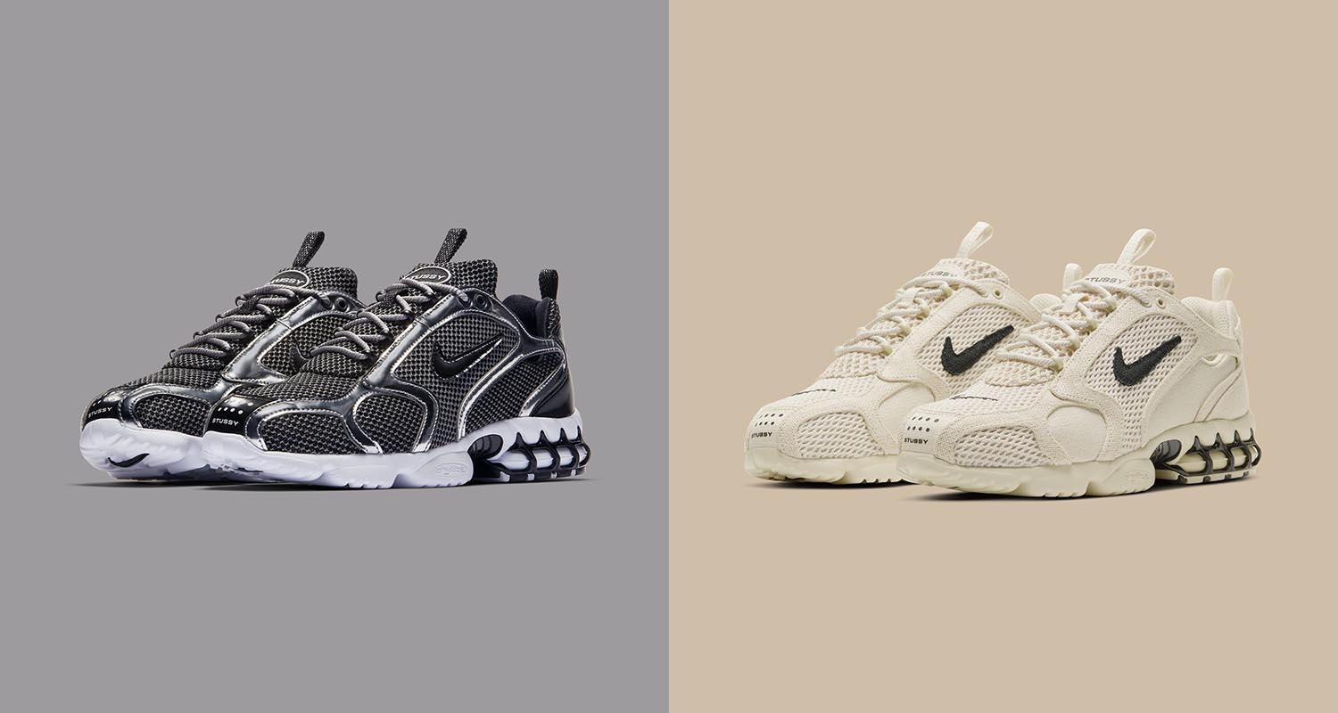 The Stussy x Nike Air Zoom Spiridon Cage 2 Re-Releases This Week