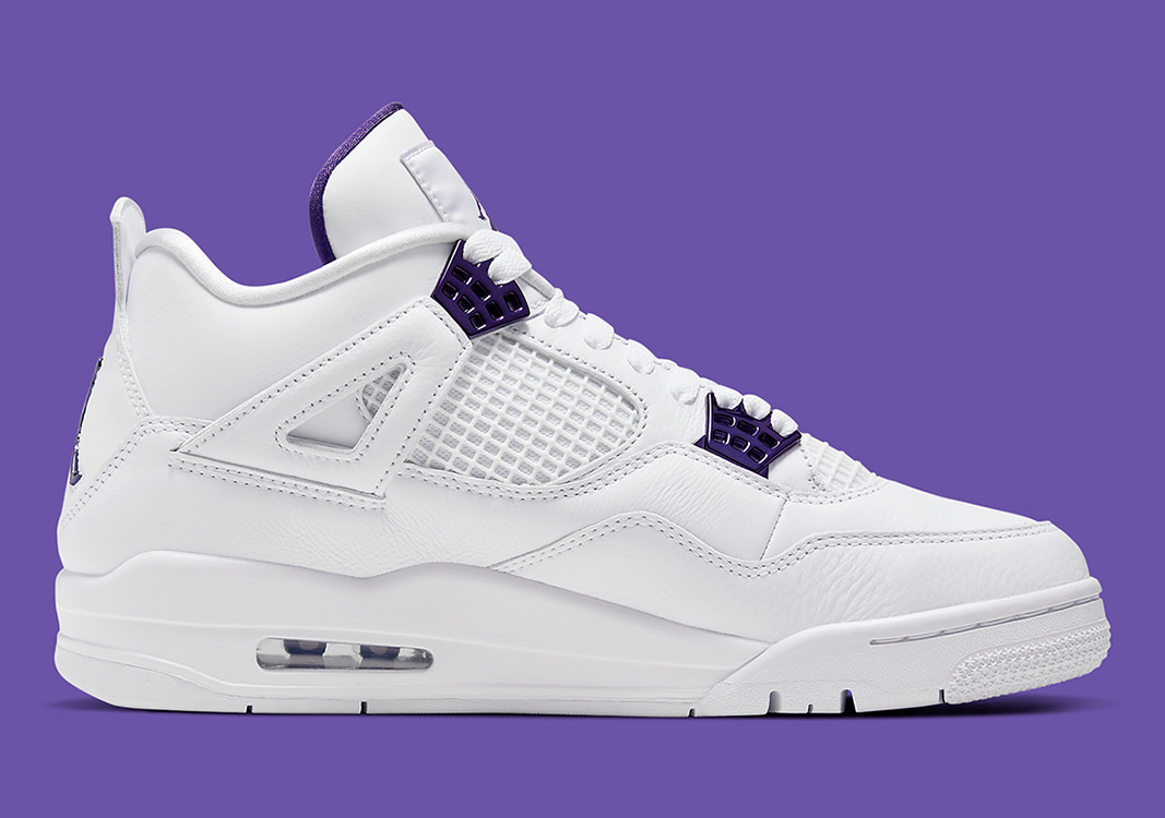 jordan 4 white and purple