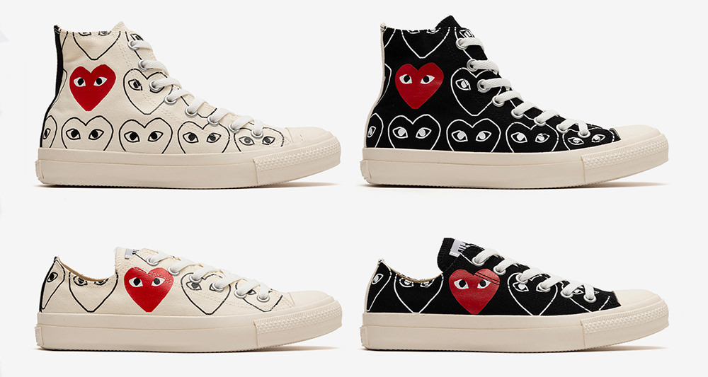 converse x comme des garçons play chuck 70 high top