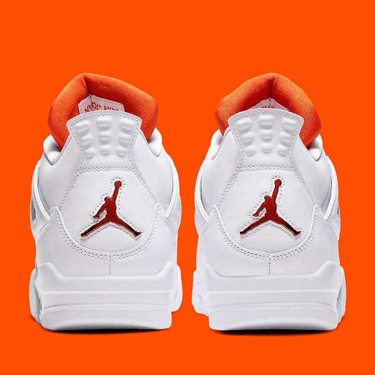 air jordan retro 4 orange metallic