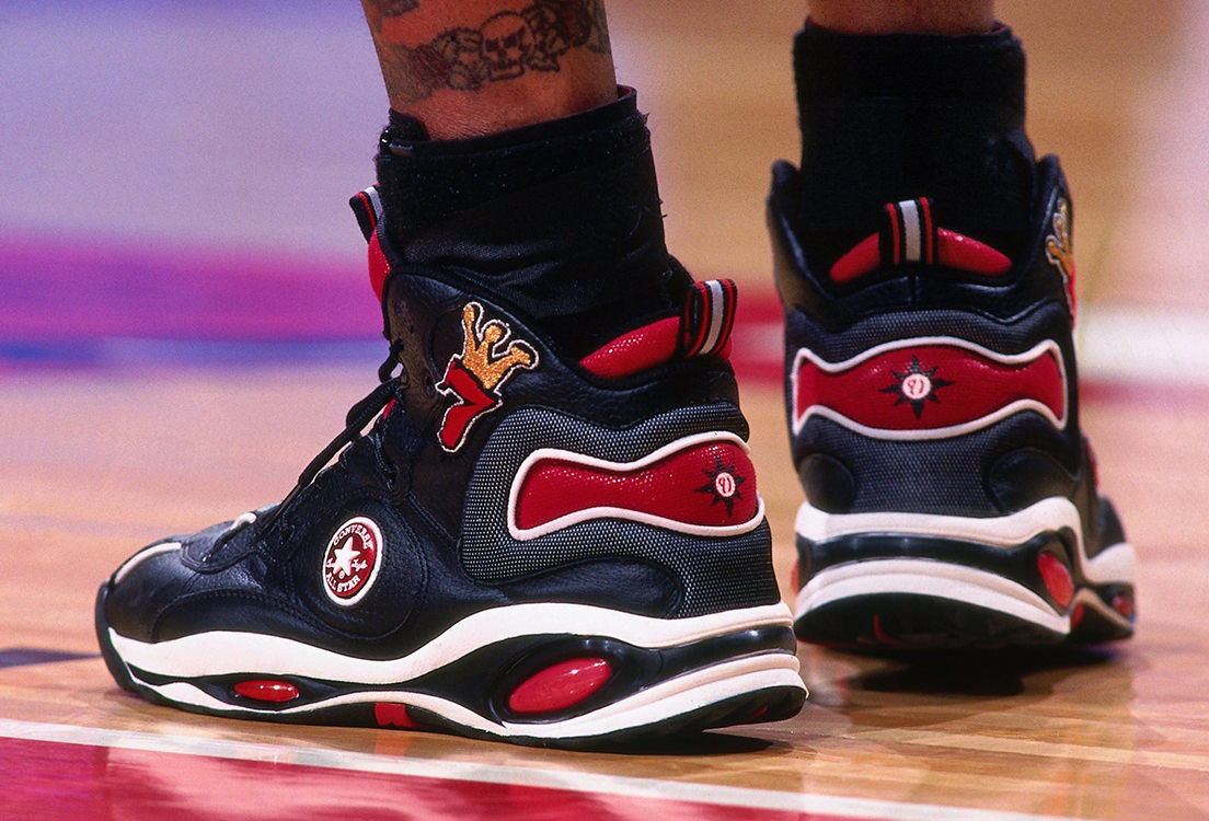 dennis rodman nike shoes zipper