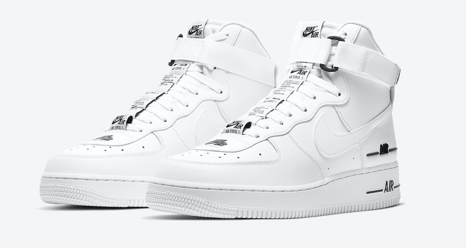 air force 1 high black and white