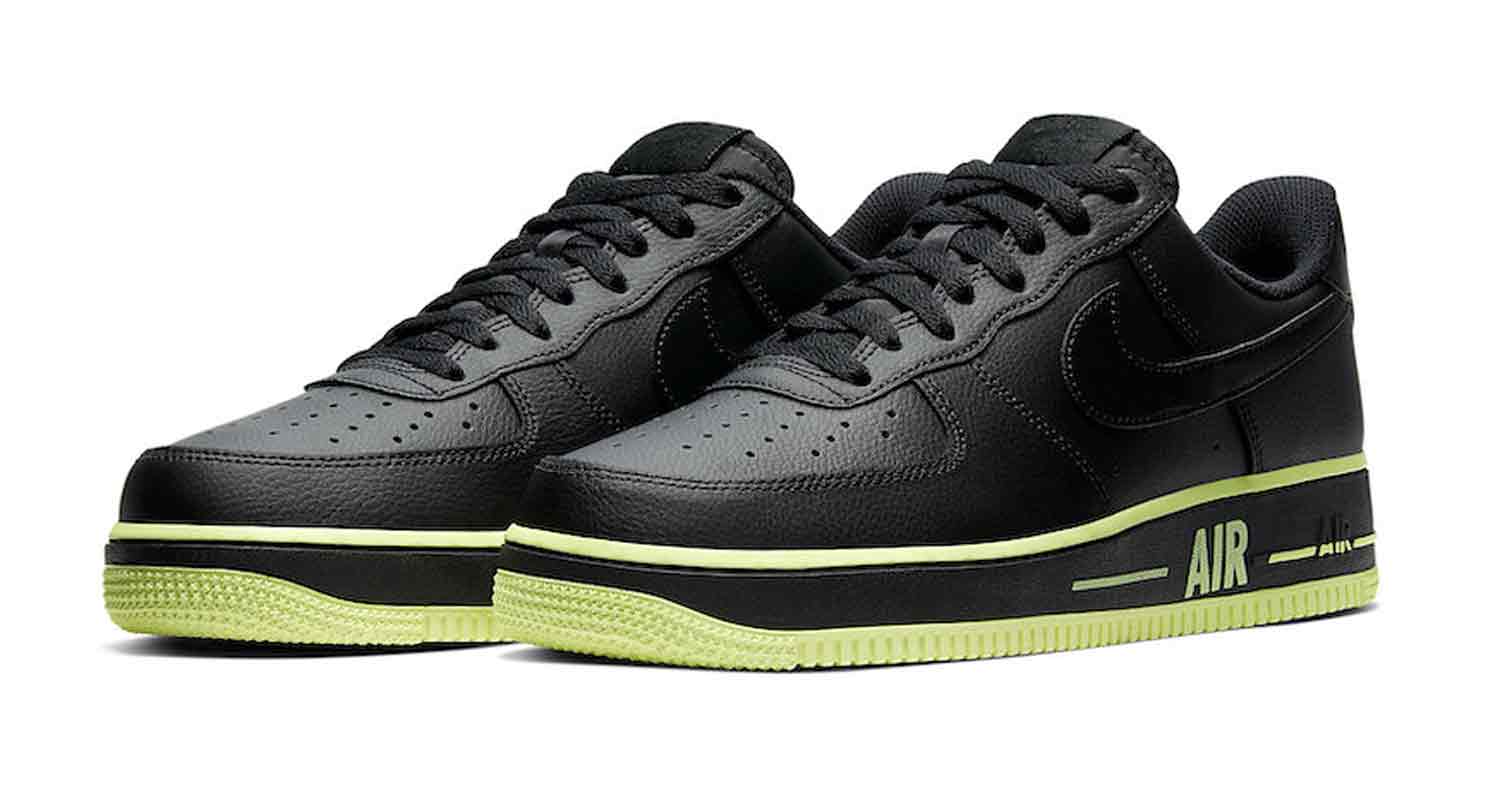 nike air force 1 volt black