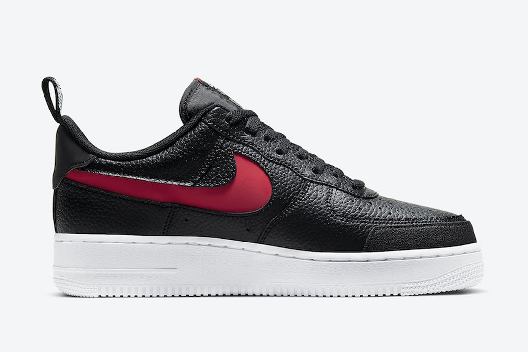 nike air force 1 low black red white