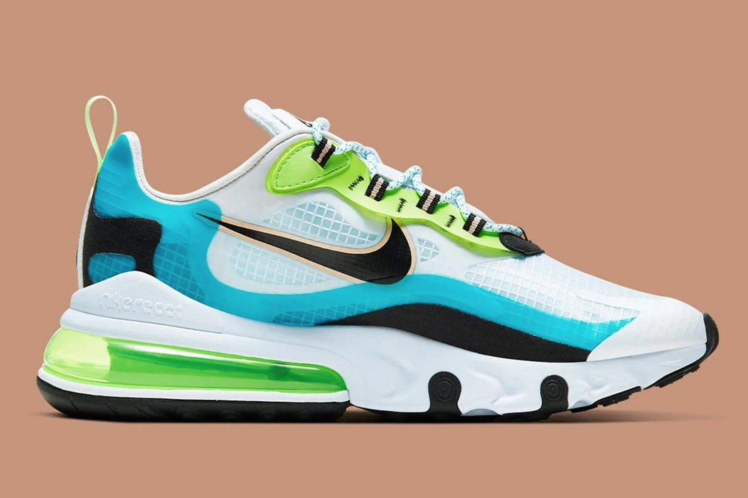 Nike Air Max 270 React GS Oracle Aqua Blue