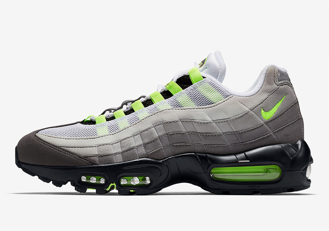 nike air max grey and neon green