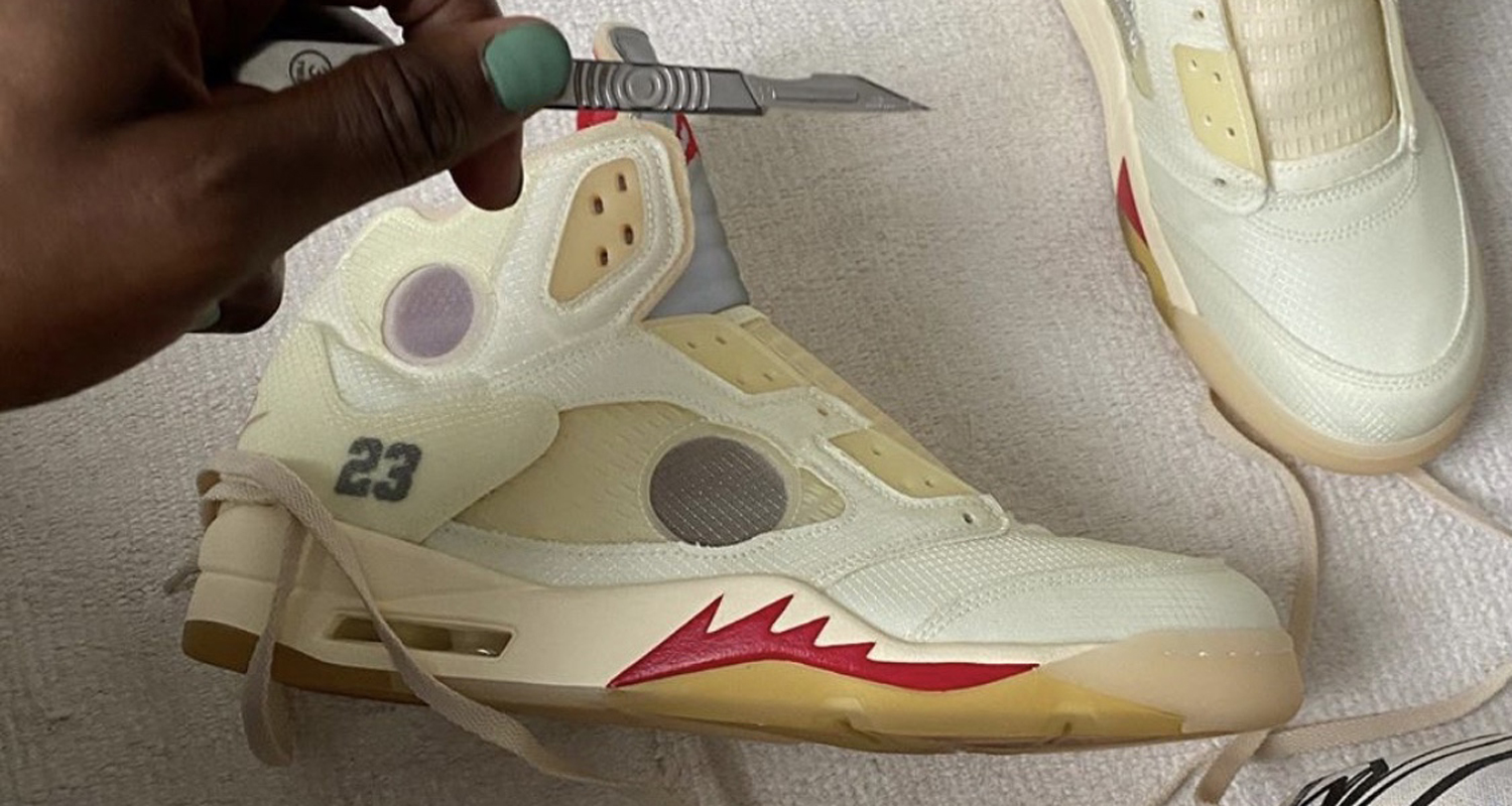 off white jordan 5 sail release date