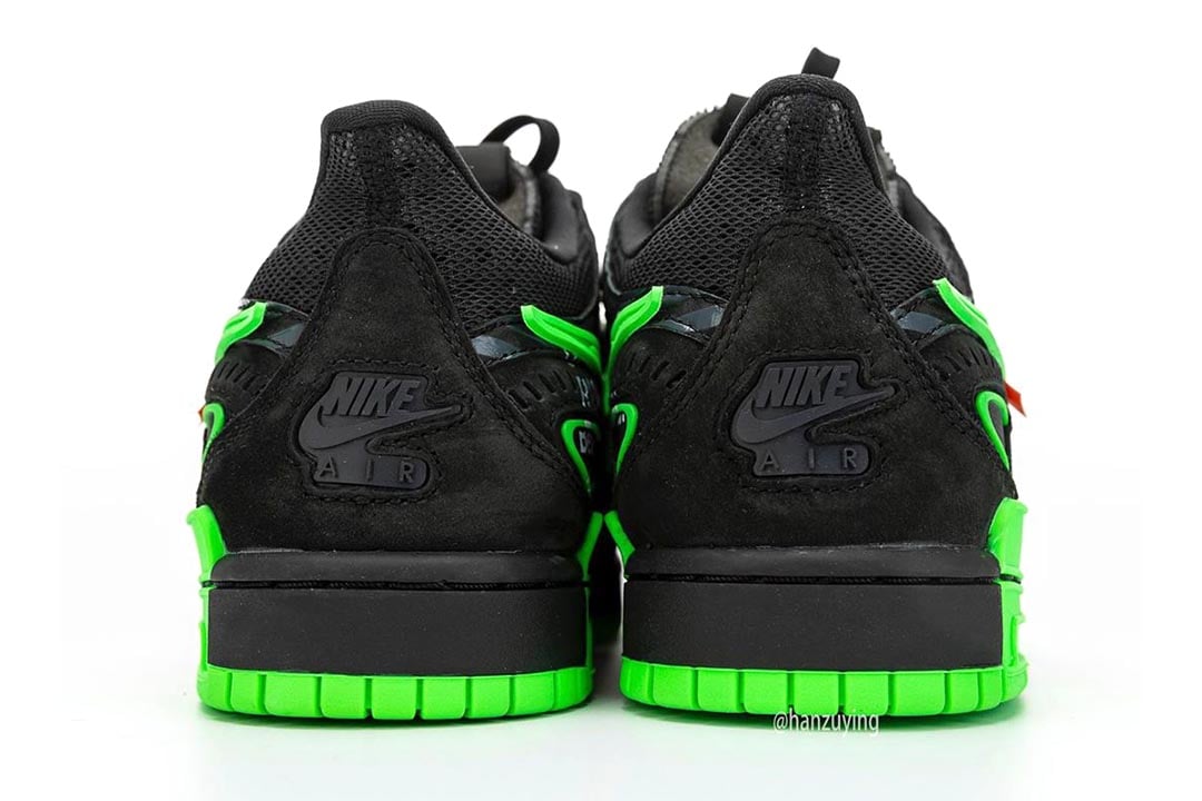 Nike Air Rubber Dunk x OFF-WHITE Green Strike (CU6015-001) Men's Size  4-12