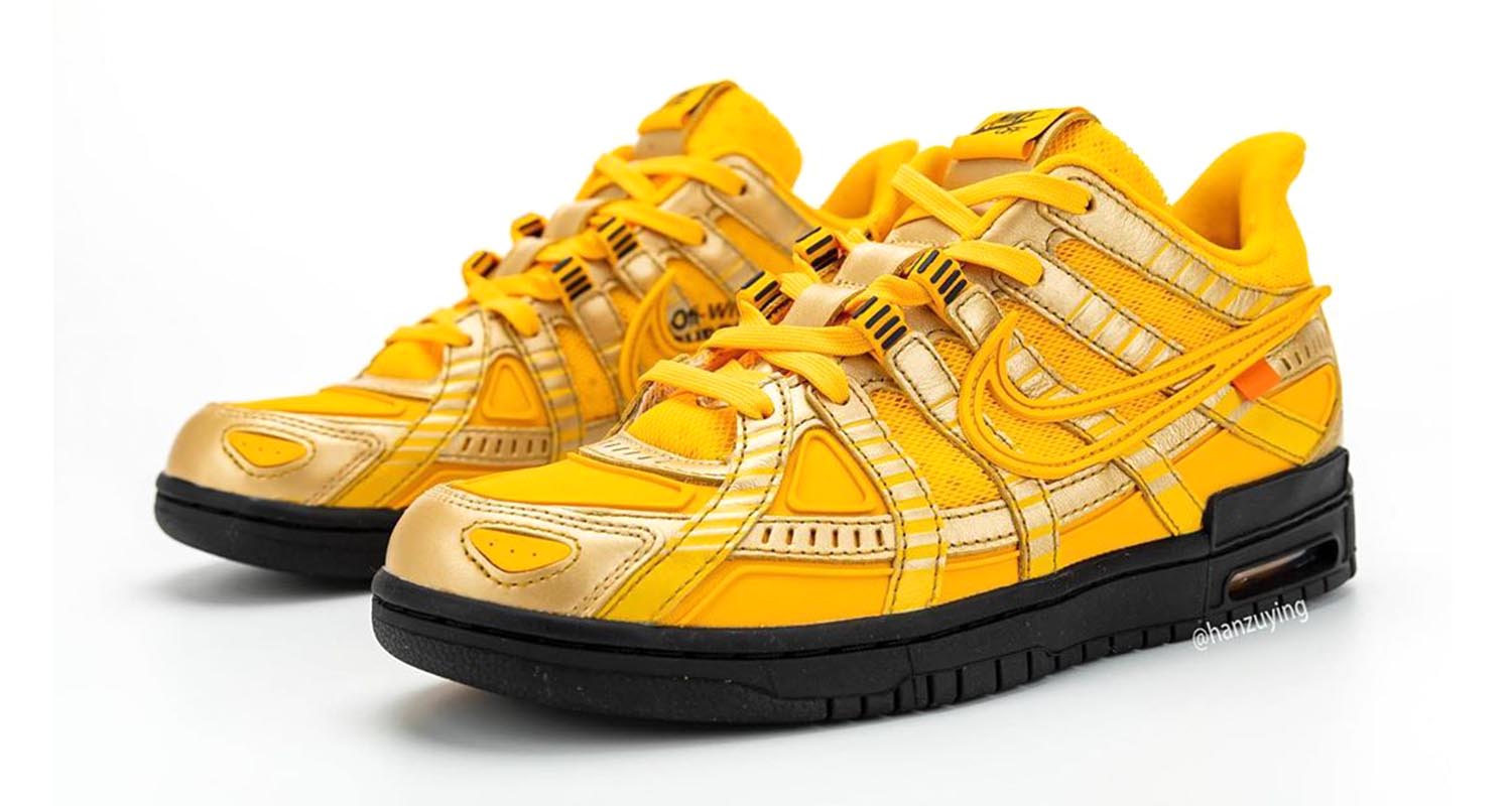 Closer Look: Off-White x Nike Dunk Low 'University Gold' - Sneaker