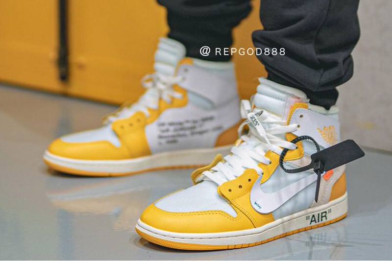 OFF-WHITE x Air Jordan 1 Canary Yellow Sample