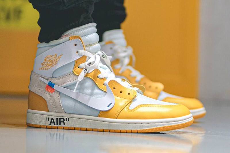 Off-White Air Jordan 1 Yellow Sample - Sneaker Bar Detroit